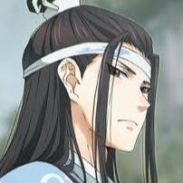 Close up of Lan Wangji's face from the Mo Dao Zu Shi donghua